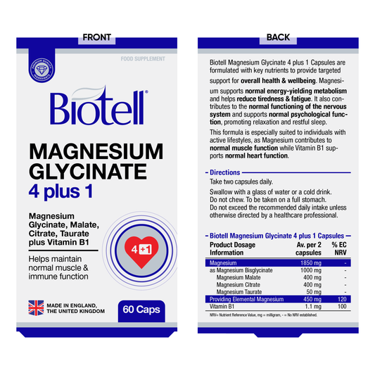 Biotell Magnesium 4 plus 1 capsules